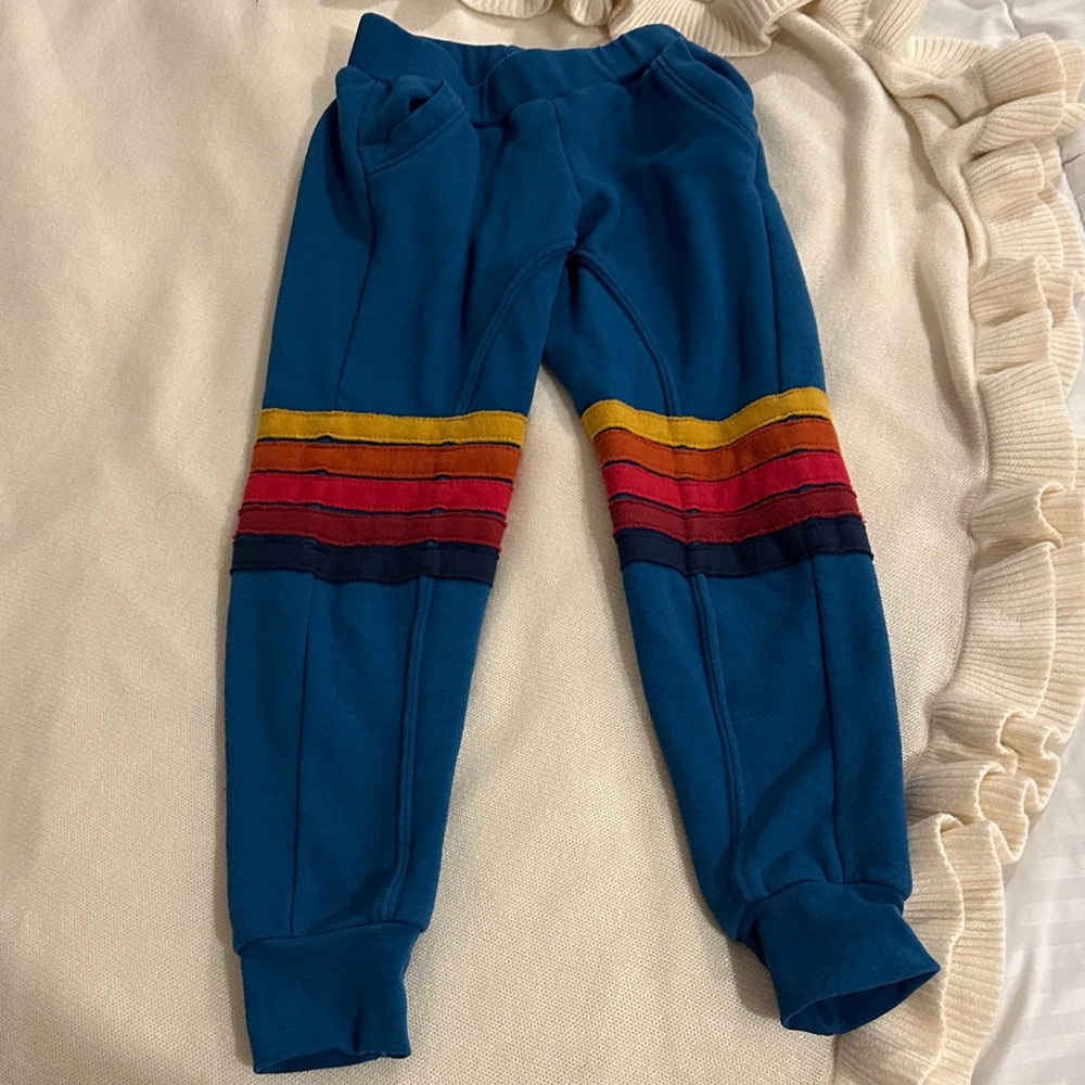 Aviator Nation Kids Joggers with Multicolor Stripes